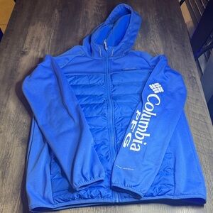 Columbia PFG Blue Full-Zip Jacket